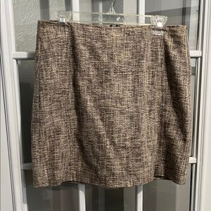 LOFT Brown Tan Mini Pencil Skirt for Work